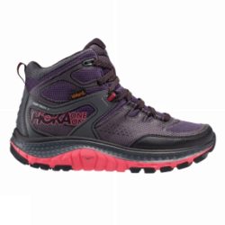 Hoka One One Womens Tor Tech Mid WP Shoe Nightshade / Teaberry